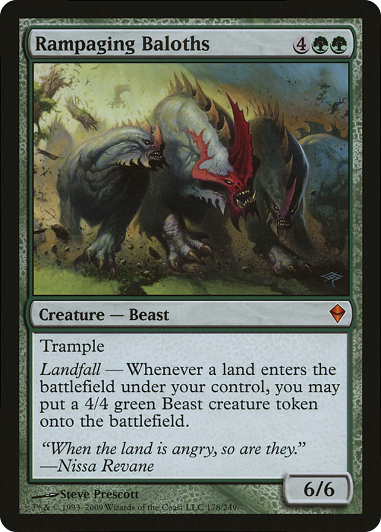 Rampaging Baloths (Zendikar) (Oversized) [Oversize Cards] | Cracking-Singles