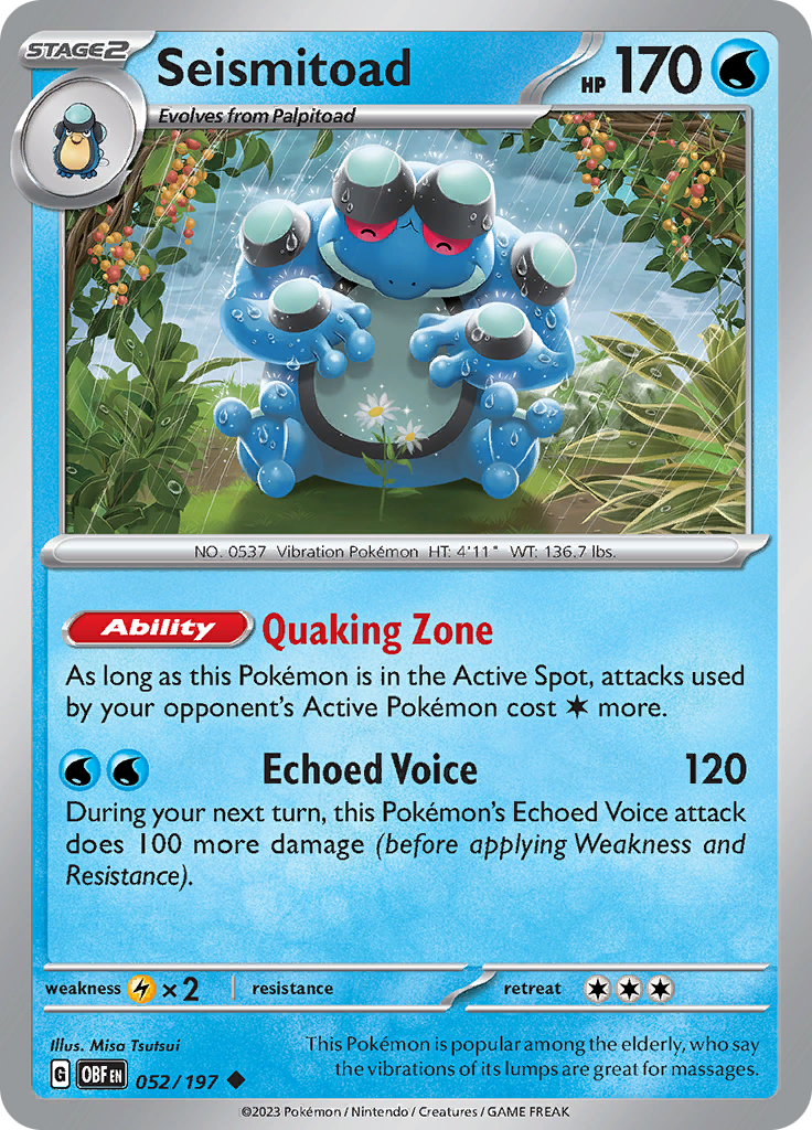 Seismitoad (052/197) [Scarlet & Violet: Obsidian Flames] | Cracking-Singles