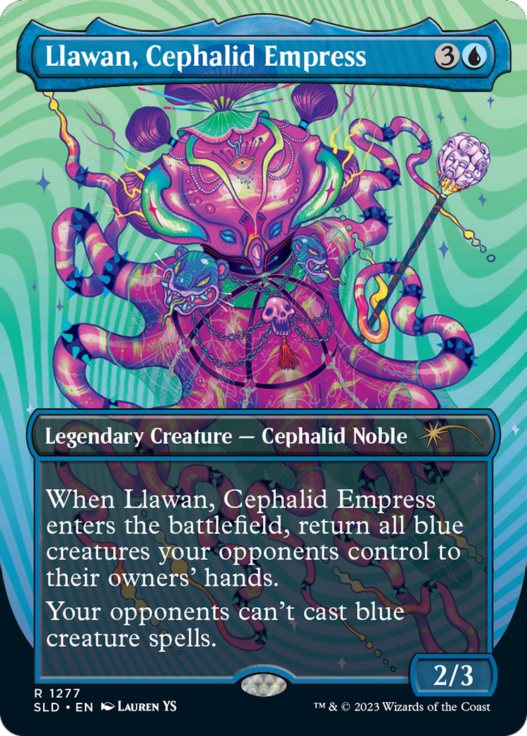 Llawan, Cephalid Empress (Borderless) [Secret Lair Drop Series] | Cracking-Singles