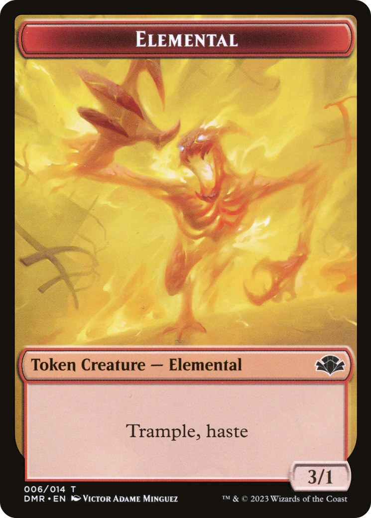 Elemental Token [Dominaria Remastered Tokens] | Cracking-Singles