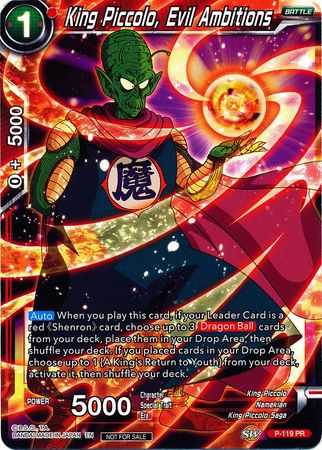 King Piccolo, Evil Ambitions (Power Booster) (P-119) [Promotion Cards] | Cracking-Singles