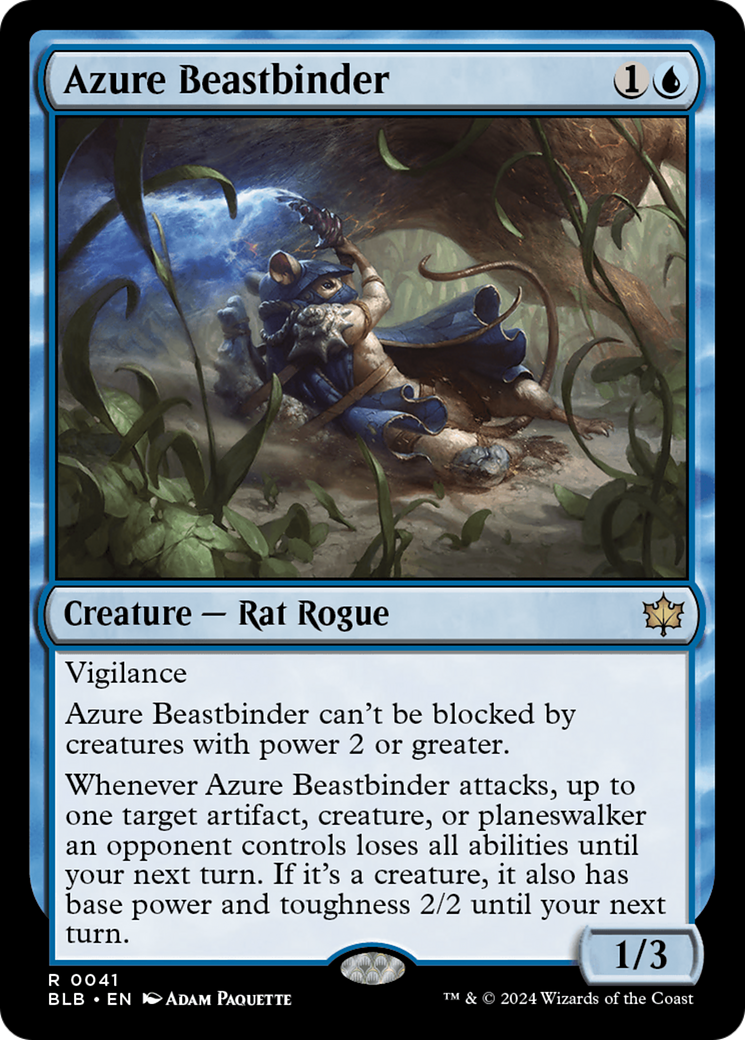 Azure Beastbinder [Bloomburrow] | Cracking-Singles