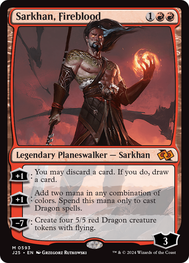 Sarkhan, Fireblood [Foundations Jumpstart] | Cracking-Singles