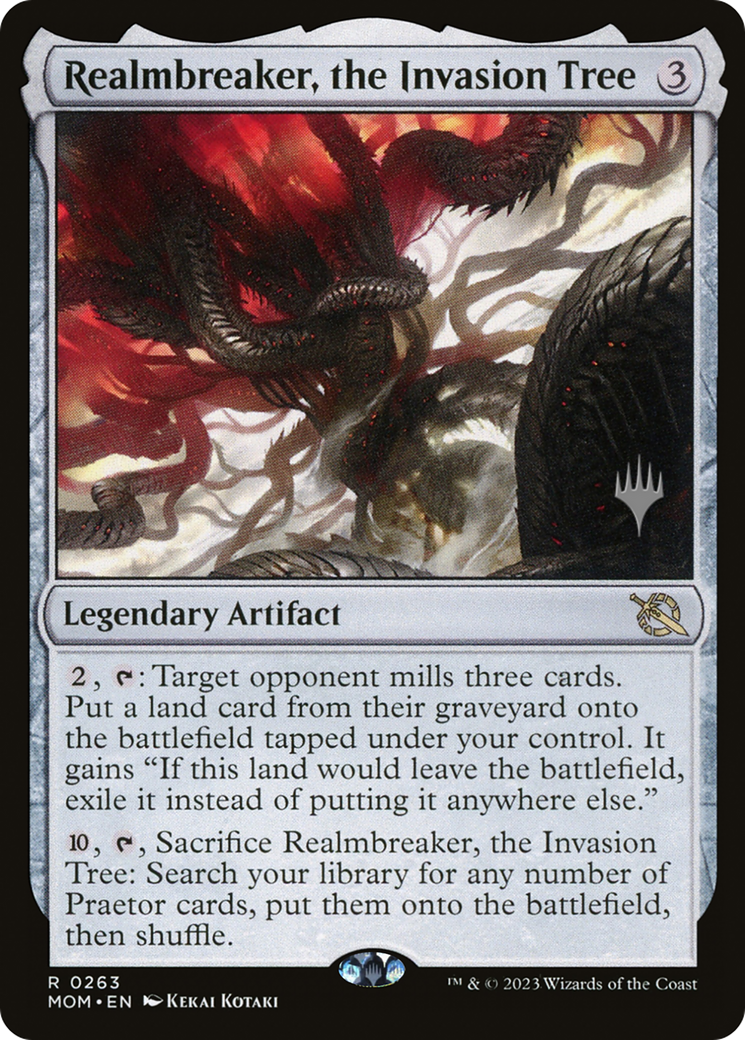 Realmbreaker, the Invasion Tree (Promo Pack) [March of the Machine Promos] | Cracking-Singles