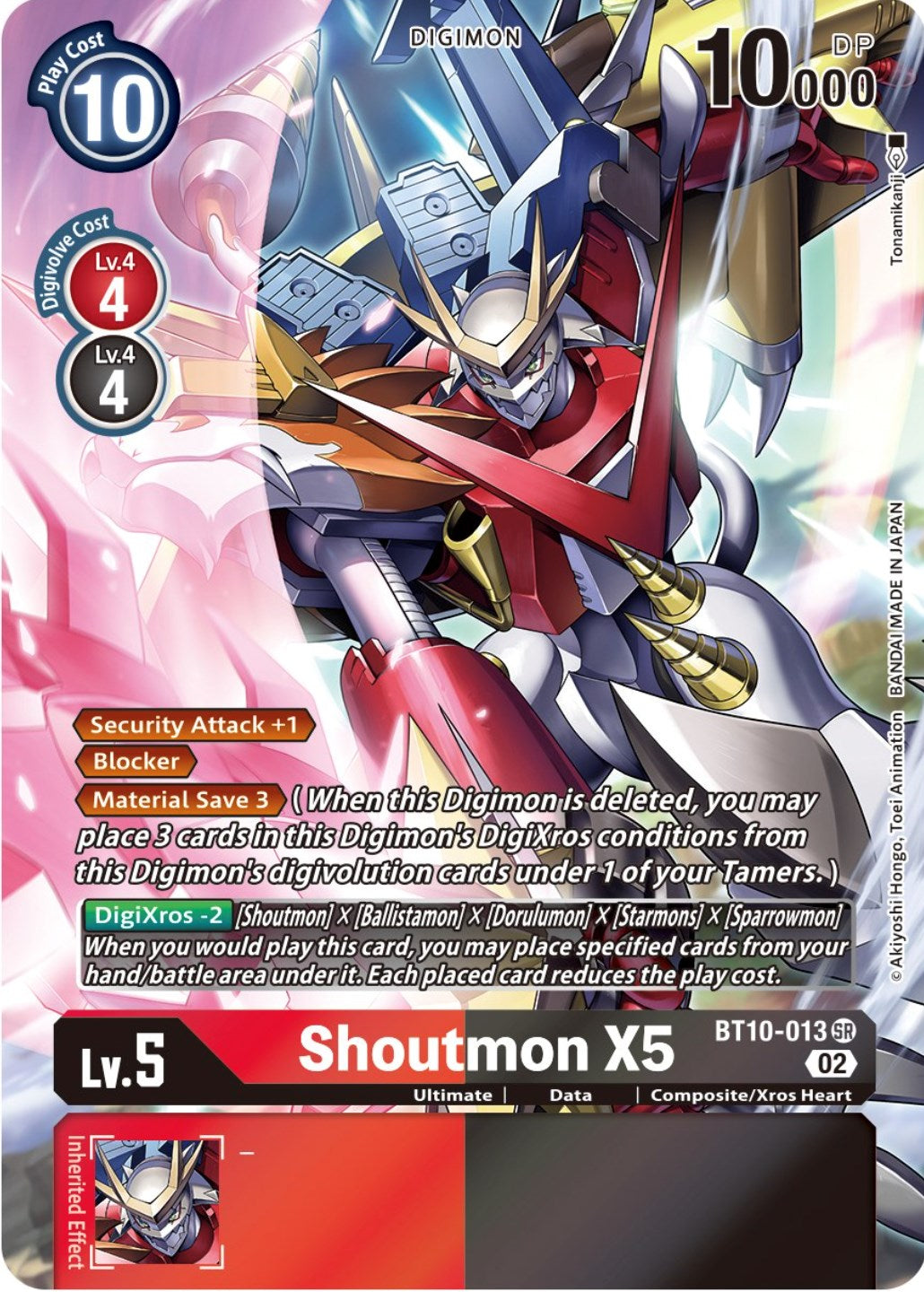 Shoutmon X5 [BT10-013] (Alternate Art) [Xros Encounter] | Cracking-Singles