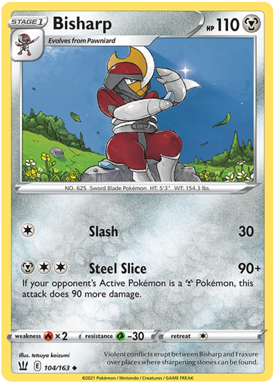 Bisharp (104/163) [Sword & Shield: Battle Styles] | Cracking-Singles