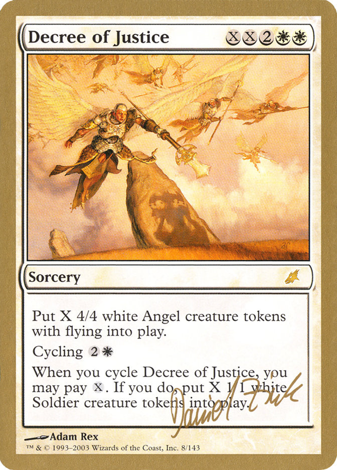 Decree of Justice (Daniel Zink) [World Championship Decks 2003] | Cracking-Singles