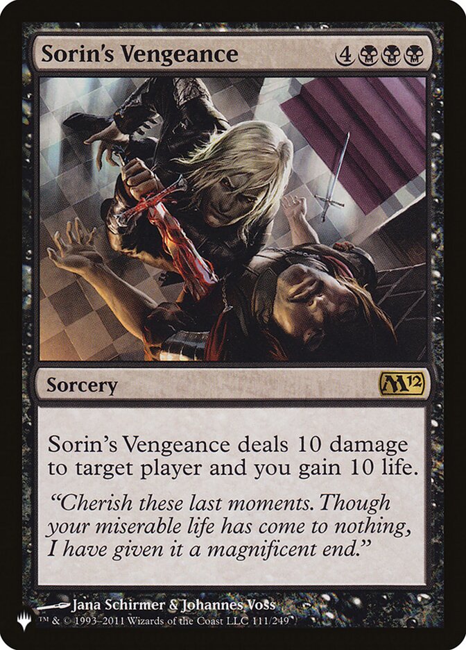 Sorin's Vengeance [The List] | Cracking-Singles