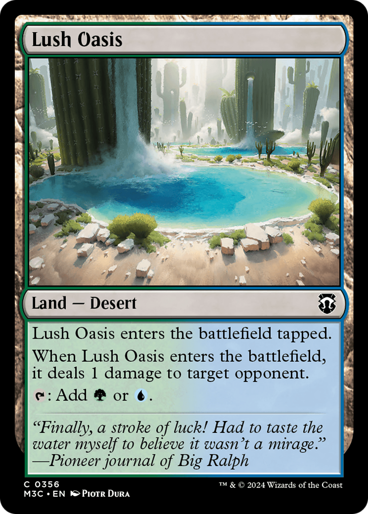 Lush Oasis (Ripple Foil) [Modern Horizons 3 Commander] | Cracking-Singles