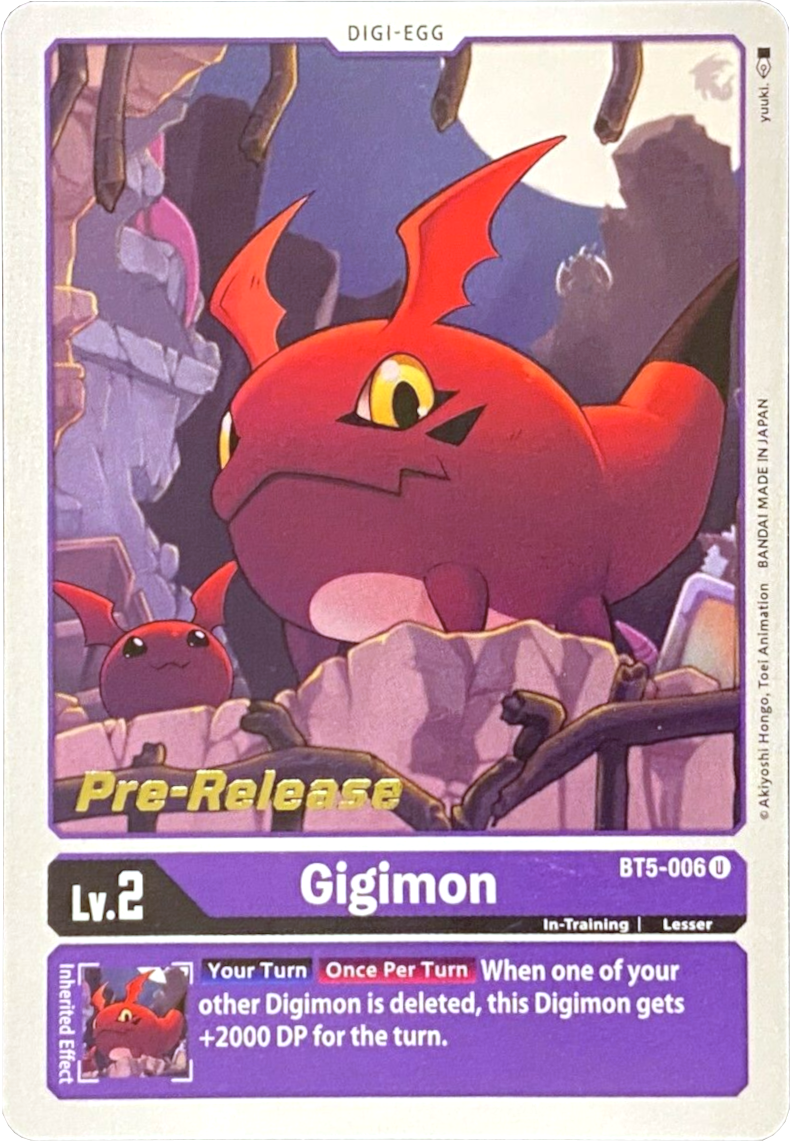 Gigimon [BT5-006] [Battle of Omni Pre-Release Promos] | Cracking-Singles