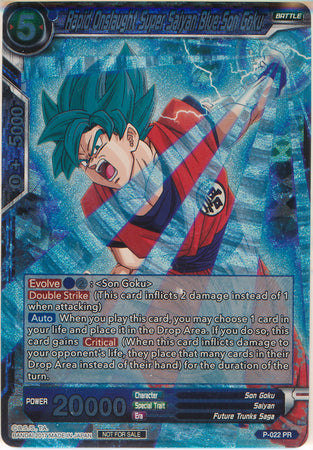 Rapid Onslaught Super Saiyan Blue Son Goku (P-022) [Promotion Cards] | Cracking-Singles