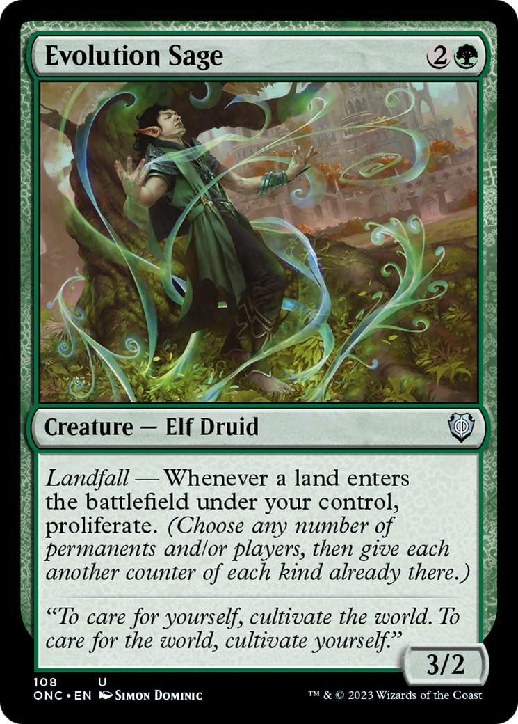 Evolution Sage [Phyrexia: All Will Be One Commander] | Cracking-Singles