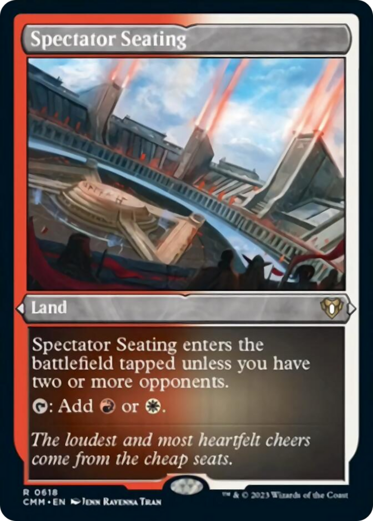 Spectator Seating (Foil Etched) [Commander Masters] | Cracking-Singles