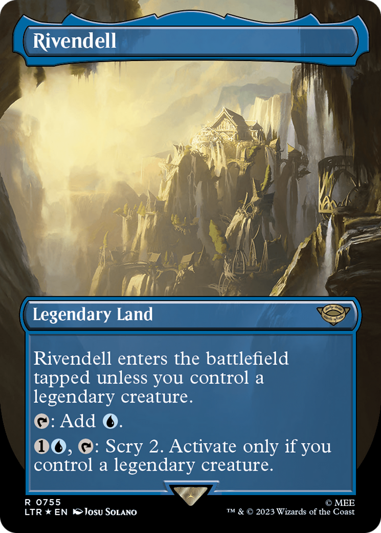 Rivendell (Borderless) (Surge Foil) [The Lord of the Rings: Tales of Middle-Earth] | Cracking-Singles