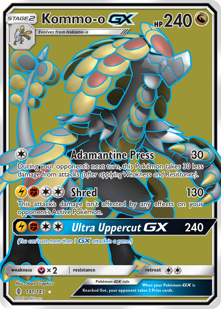 Kommo-o GX (141/145) [Sun & Moon: Guardians Rising] | Cracking-Singles