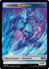 Elemental // Food (0010) Double-Sided Token [Wilds of Eldraine Tokens] | Cracking-Singles