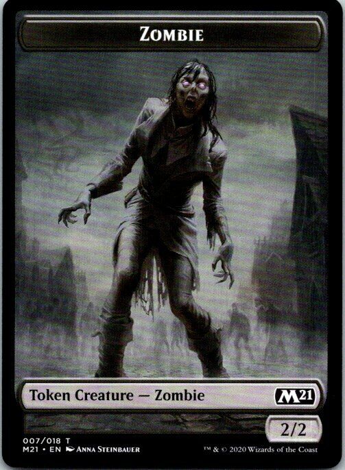 Zombie Token [Core Set 2021 Tokens] | Cracking-Singles