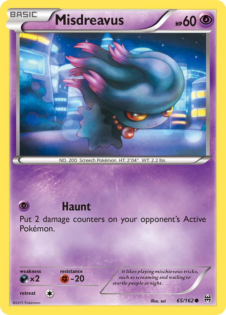 Misdreavus (65/162) [XY: BREAKthrough] | Cracking-Singles