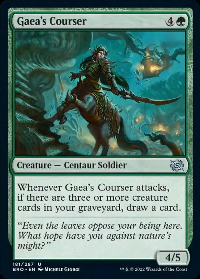 Gaea's Courser [The Brothers' War] | Cracking-Singles