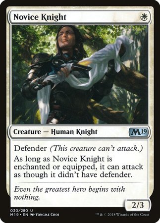 Novice Knight [Core Set 2019] | Cracking-Singles