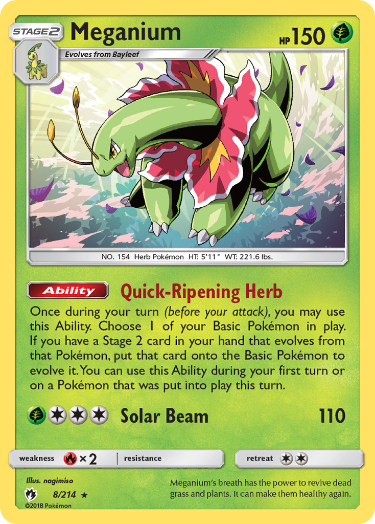 Meganium (8/214) [Sun & Moon: Lost Thunder] | Cracking-Singles