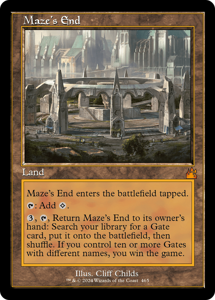 Maze's End (Retro Frame) [Ravnica Remastered] | Cracking-Singles