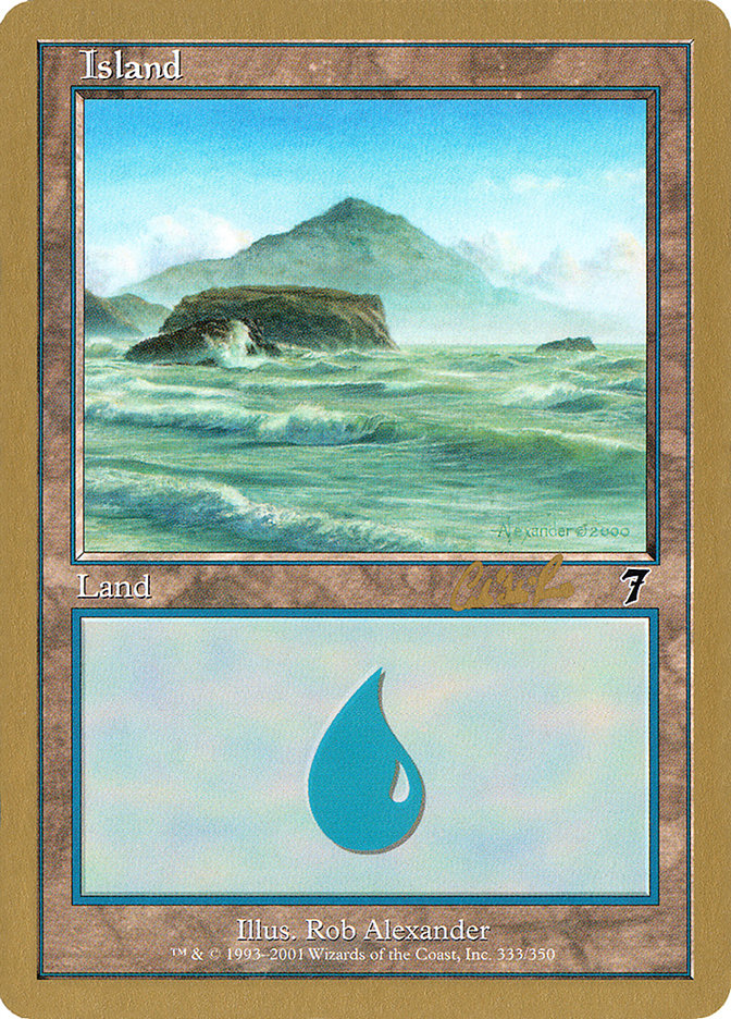 Island (cr333) (Carlos Romao) [World Championship Decks 2002] | Cracking-Singles