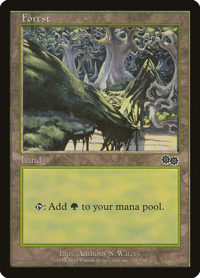 Forest (350) [Urza's Saga] | Cracking-Singles