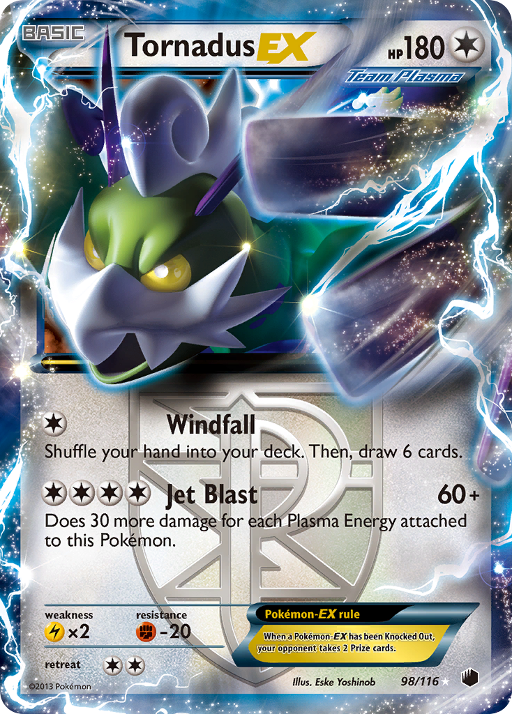 Tornadus EX (98/116) [Black & White: Plasma Freeze] | Cracking-Singles