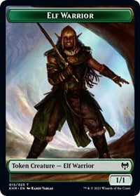 Elf Warrior // Koma's Coil Double-sided Token [Kaldheim Tokens] | Cracking-Singles