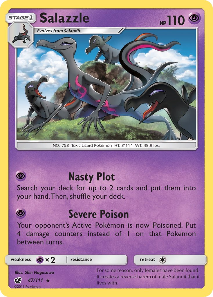 Salazzle (47/111) (Theme Deck Exclusive) [Sun & Moon: Crimson Invasion] | Cracking-Singles