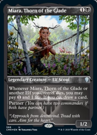 Miara, Thorn of the Glade (Foil Etched) [Commander Legends] | Cracking-Singles