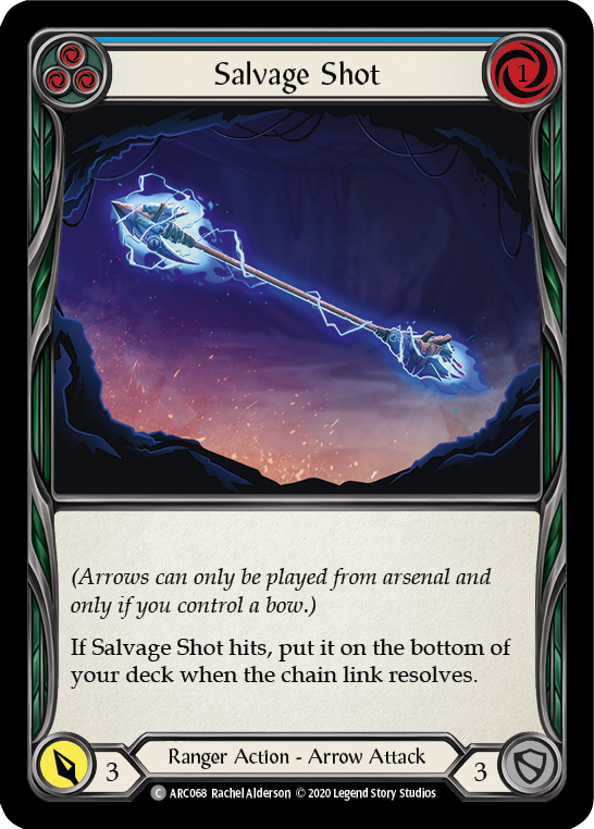 Salvage Shot (Blue) [ARC068] Unlimited Edition Rainbow Foil | Cracking-Singles