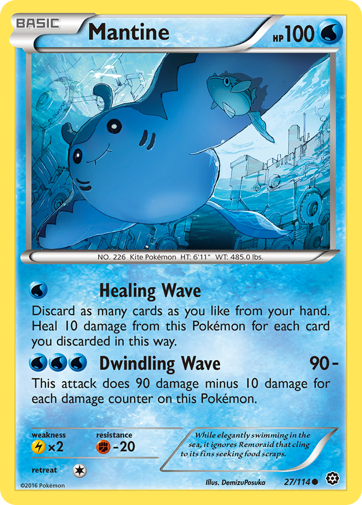 Mantine (27/114) [XY: Steam Siege] | Cracking-Singles