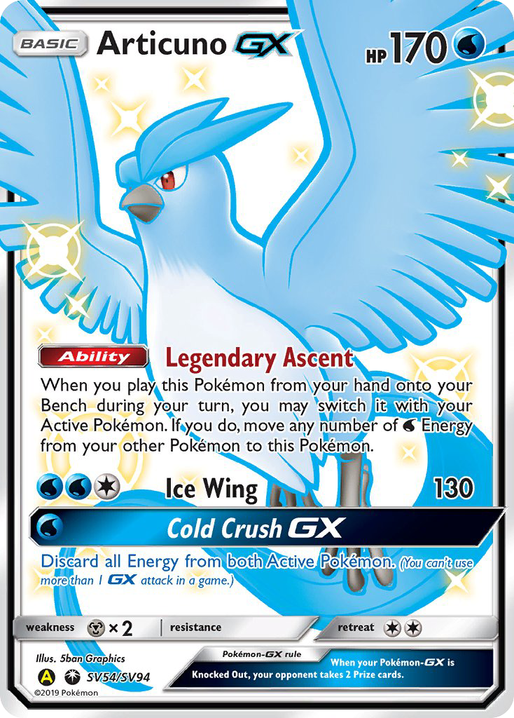 Articuno GX (SV54/SV94) [Sun & Moon: Hidden Fates - Shiny Vault] | Cracking-Singles