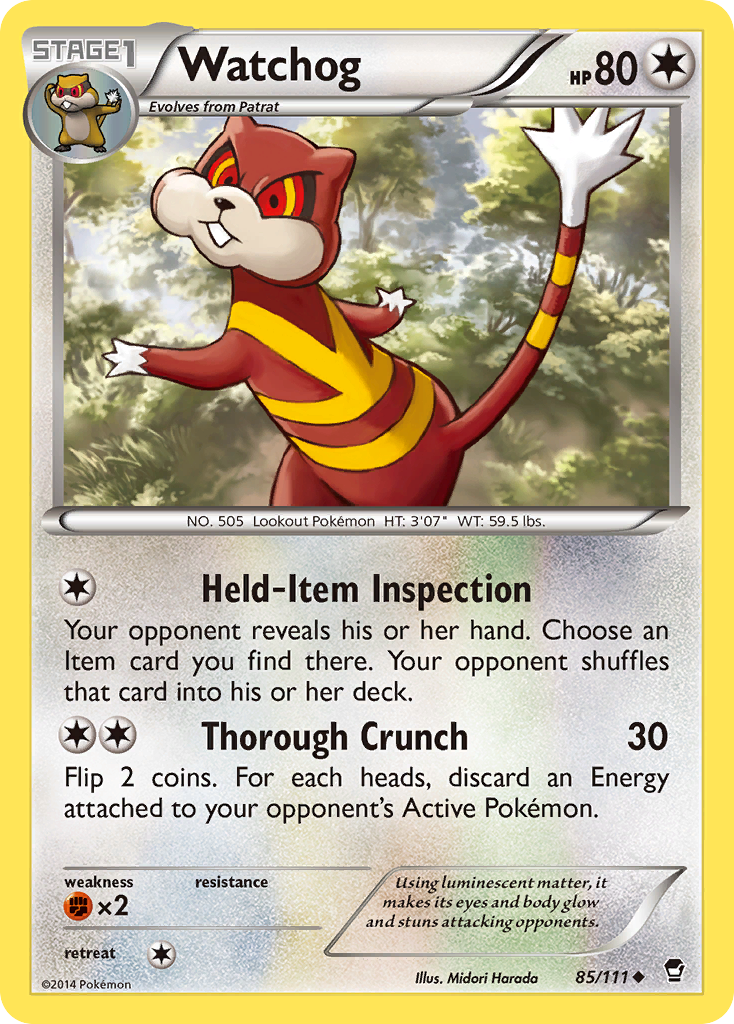 Watchog (85/111) [XY: Furious Fists] | Cracking-Singles