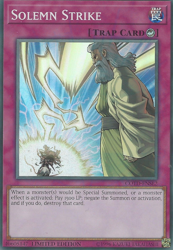 Solemn Strike [COTD-ENSE2] Super Rare | Cracking-Singles