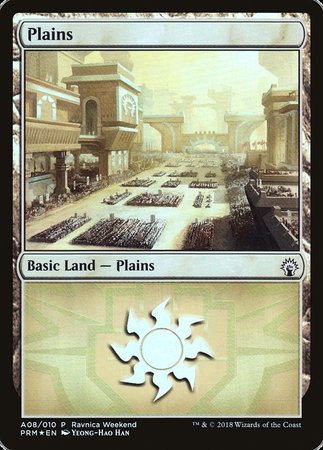 Plains - Boros (A08) [GRN Ravnica Weekend] | Cracking-Singles