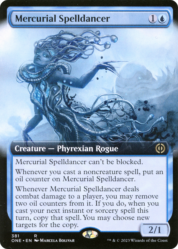 Mercurial Spelldancer (Extended Art) [Phyrexia: All Will Be One] | Cracking-Singles