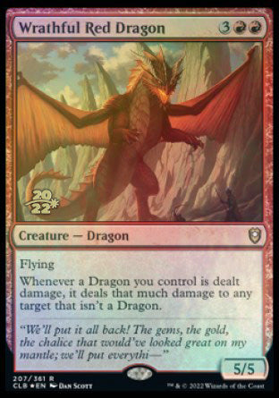 Wrathful Red Dragon [Commander Legends: Battle for Baldur's Gate Prerelease Promos] | Cracking-Singles