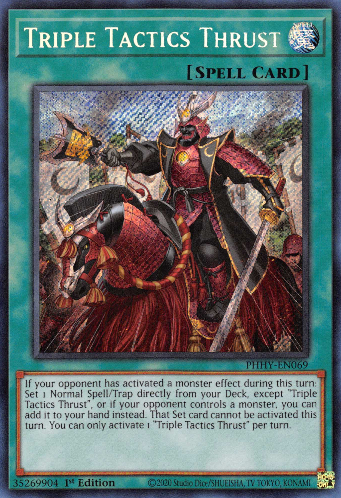 Triple Tactics Thrust [PHHY-EN069] Secret Rare | Cracking-Singles