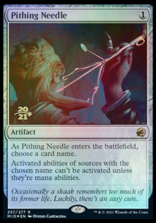 Pithing Needle [Innistrad: Midnight Hunt Prerelease Promos] | Cracking-Singles