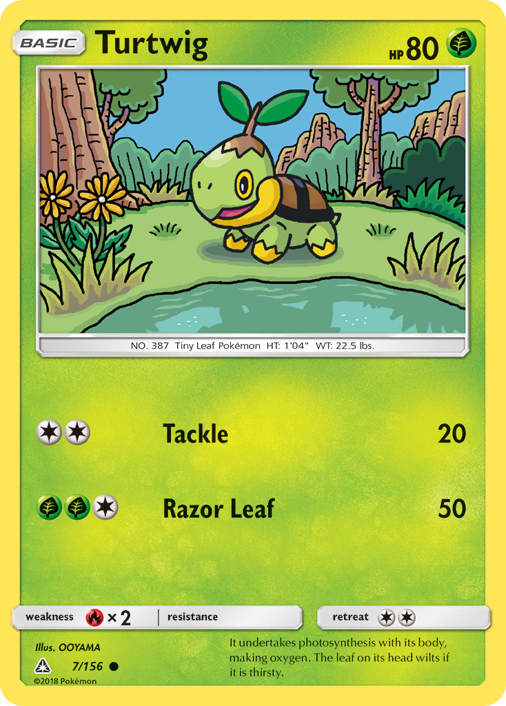 Turtwig (7/156) [Sun & Moon: Ultra Prism] | Cracking-Singles