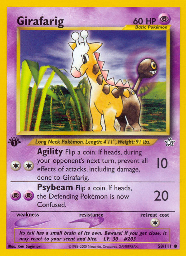 Girafarig (58/111) [Neo Genesis 1st Edition] | Cracking-Singles