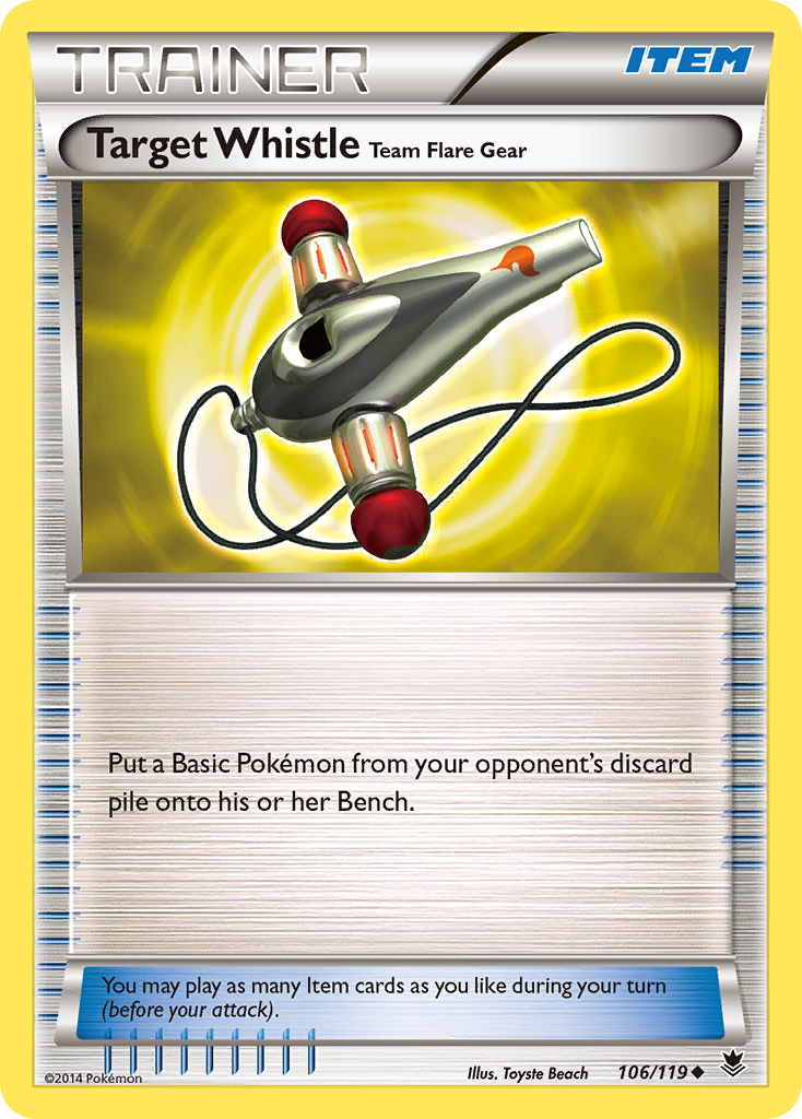 Target Whistle Team Flare Gear (106/119) [XY: Phantom Forces] | Cracking-Singles