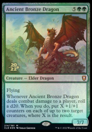 Ancient Bronze Dragon [Commander Legends: Battle for Baldur's Gate Prerelease Promos] | Cracking-Singles