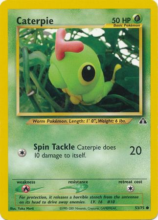 Caterpie (53/75) [Neo Discovery Unlimited] | Cracking-Singles