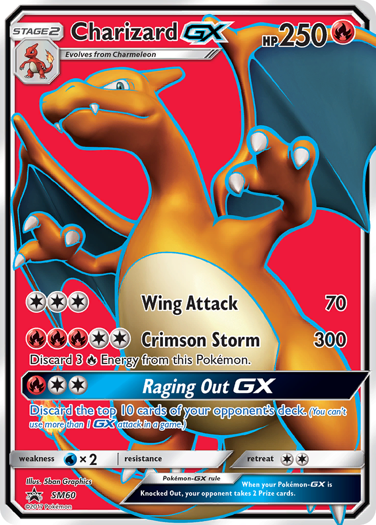 Charizard GX (SM60) (Jumbo Card) [Sun & Moon: Black Star Promos] | Cracking-Singles