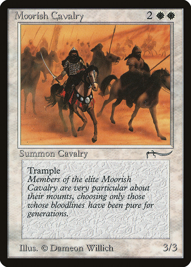 Moorish Cavalry (Light Mana Cost) [Arabian Nights] | Cracking-Singles