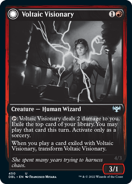 Voltaic Visionary // Volt-Charged Berserker [Innistrad: Double Feature] | Cracking-Singles